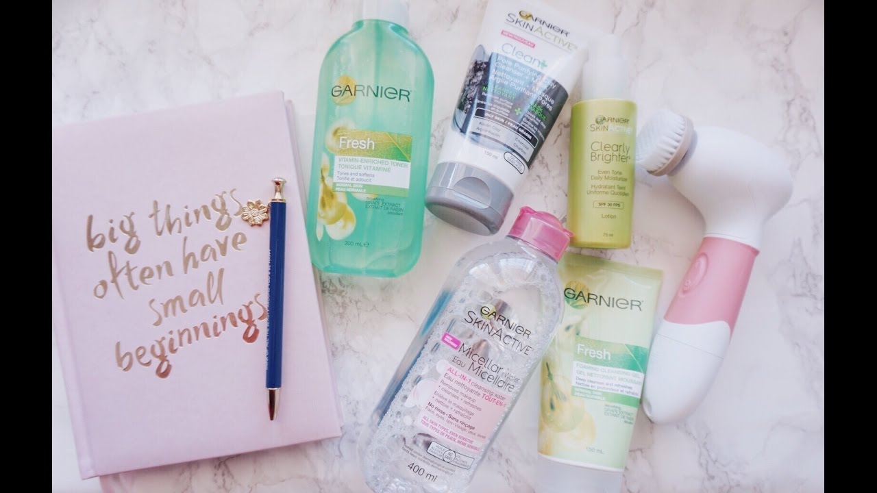 Garnier Skin Care Routine ft. Vanity Planet | For Combination Skin | Ashley Bloomfield | Sponsored