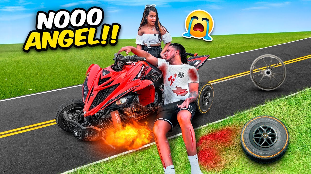 BROMA A MI HERMANA TUVE UN ACCIDENTE EN MI CUATRIMOTO Y ESTOY GRAVE  😱 *LLORA*
