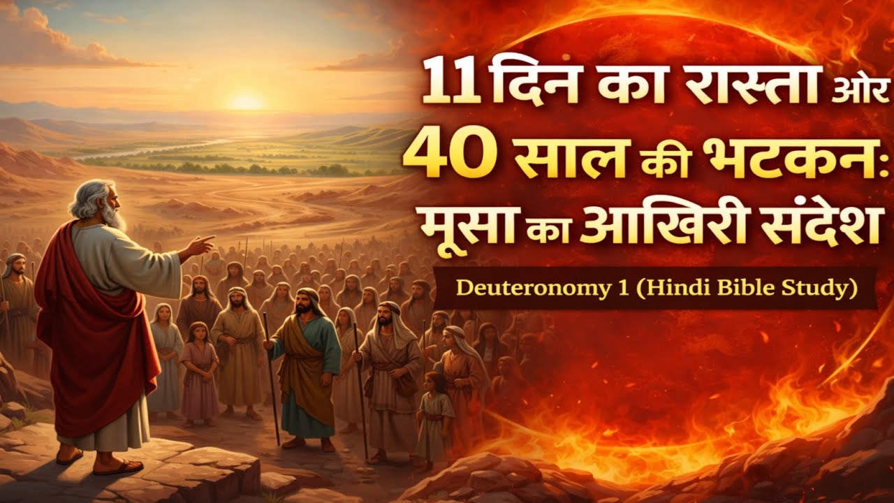 11 दिन का रास्ता और 40 साल की भटकन: मूसा का आखिरी संदेश | Deuteronomy 1 (Hindi Bible Study)