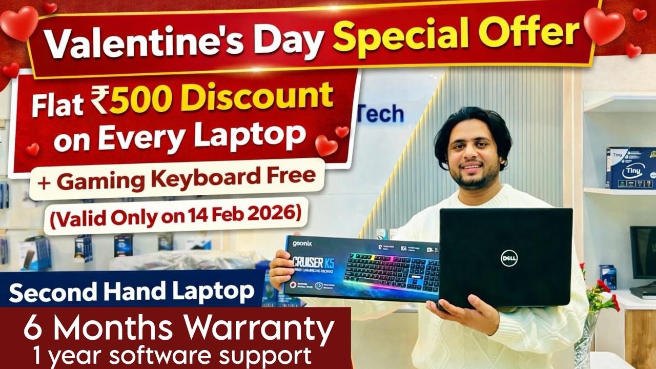 Valentine’s Day Laptop Offer ❤️ | Second Hand Laptop in Delhi Wazirpur