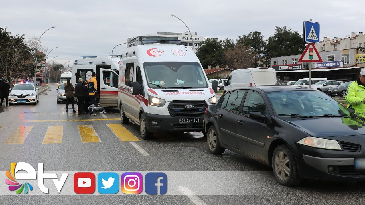 EDİRNE’DE ZİNCİRLEME KAZA: 2 YARALI