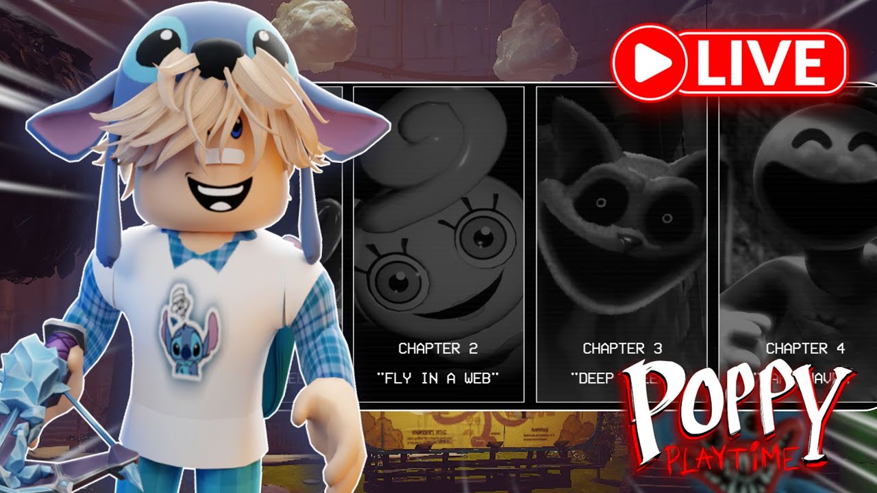 🔴 LIVE JOGANDO TODOS OS CAP&Iacute;TULOS DE POPPY PLAYTIME! | Lew Stitch