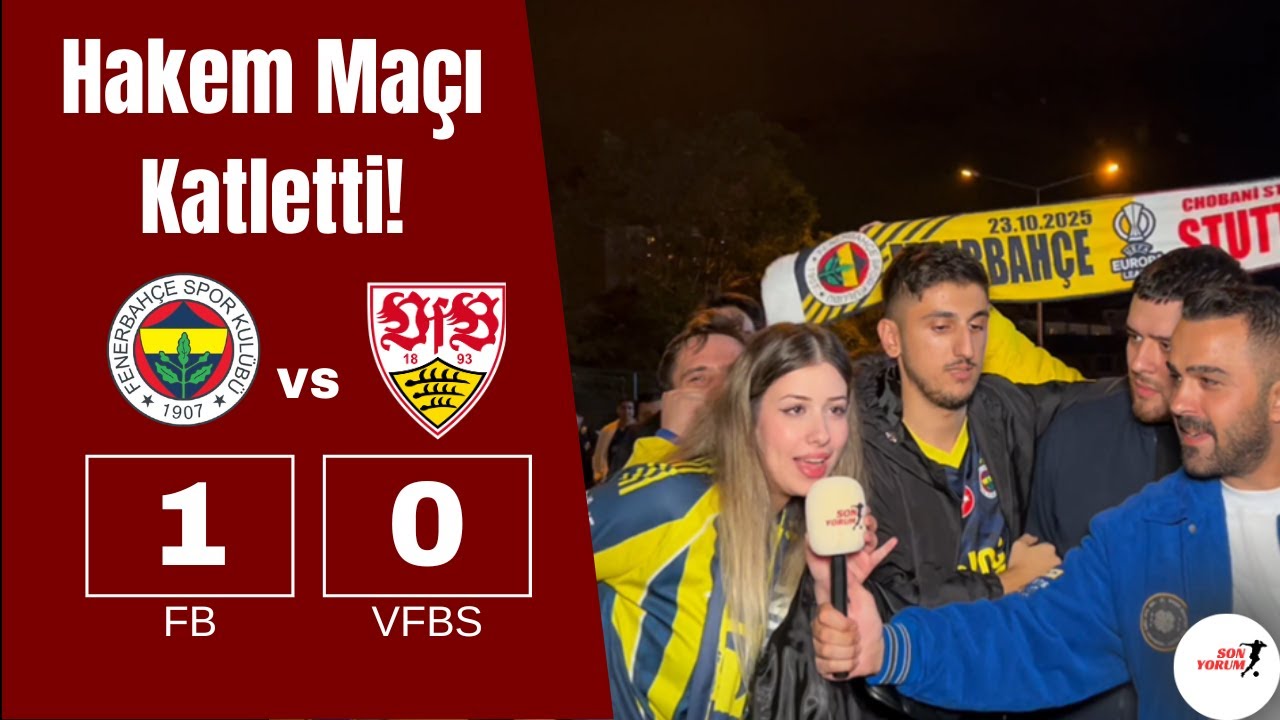 Fenerbahçe Kazandı Ama Taraftar Hakeme Öfkeli! Fenerbahçe 1-0 Stutgart Taraftar Röportajı