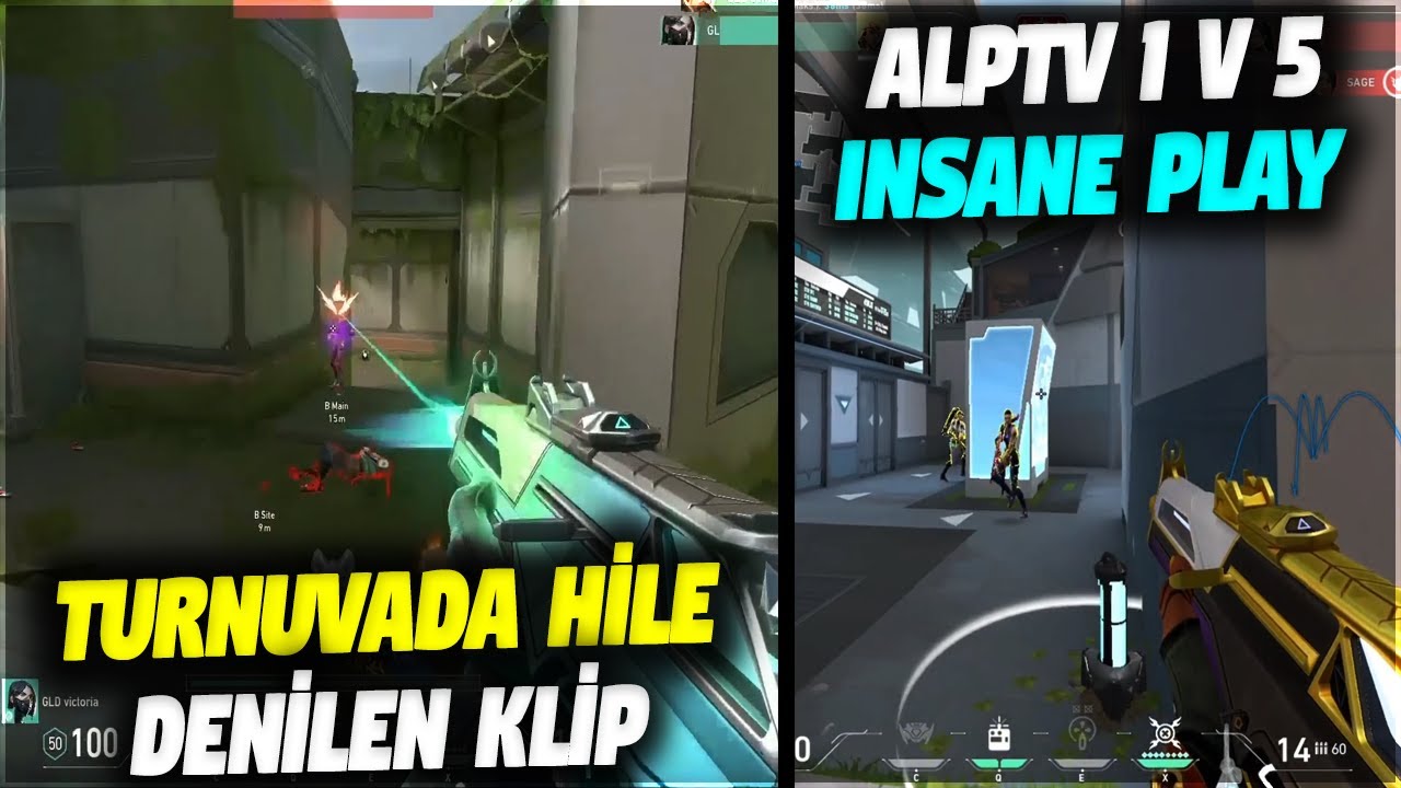 TURNUVADA HİLE DENİLEN KLİP!! ALPTV 1V5 INSANE PLAY | VALORANT EN İYİ ANLAR #565