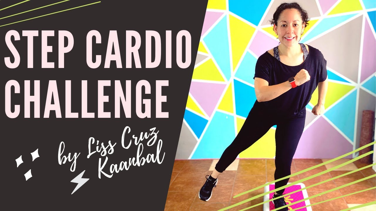 CLASE COMPLETA DE STEP: Ponte en forma con esta clase de step básico pero súper cardio