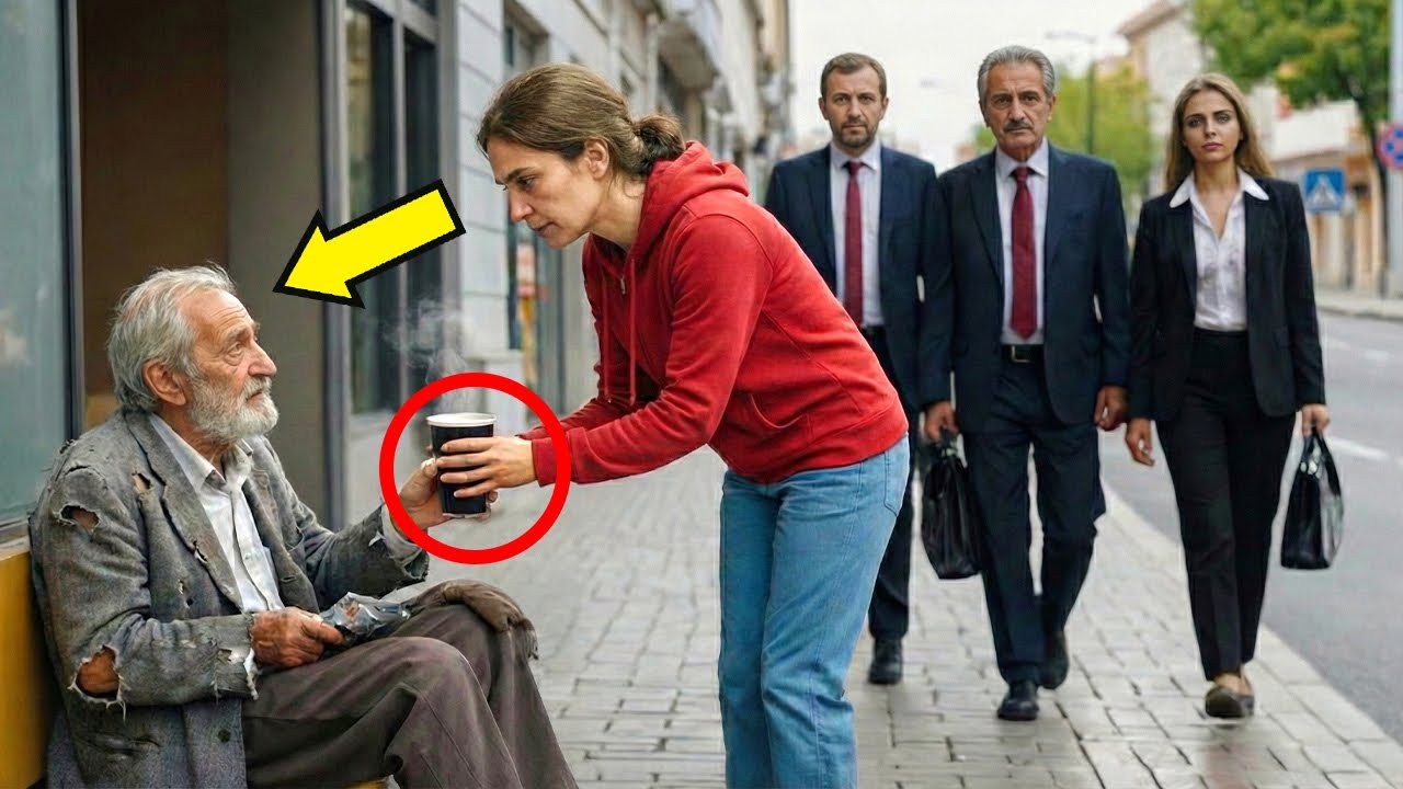 Ela nosila KAŽDÝ DEN kávu STARÉMU MUŽI na ulici… PAK jí zaklepali na dveře 3 PRÁVNÍCI