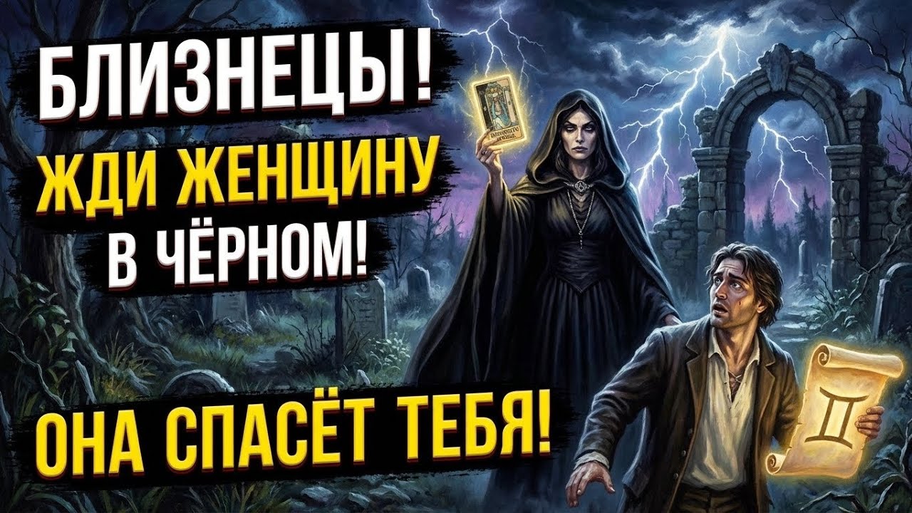 🔴♊БЛИЗНЕЦЫ, СРОЧНО! 😱Женщина в черном несет весть. 😲ТОЛЬКО ОНА МОЖЕТ СПАСТИ ВАШ РОД❗