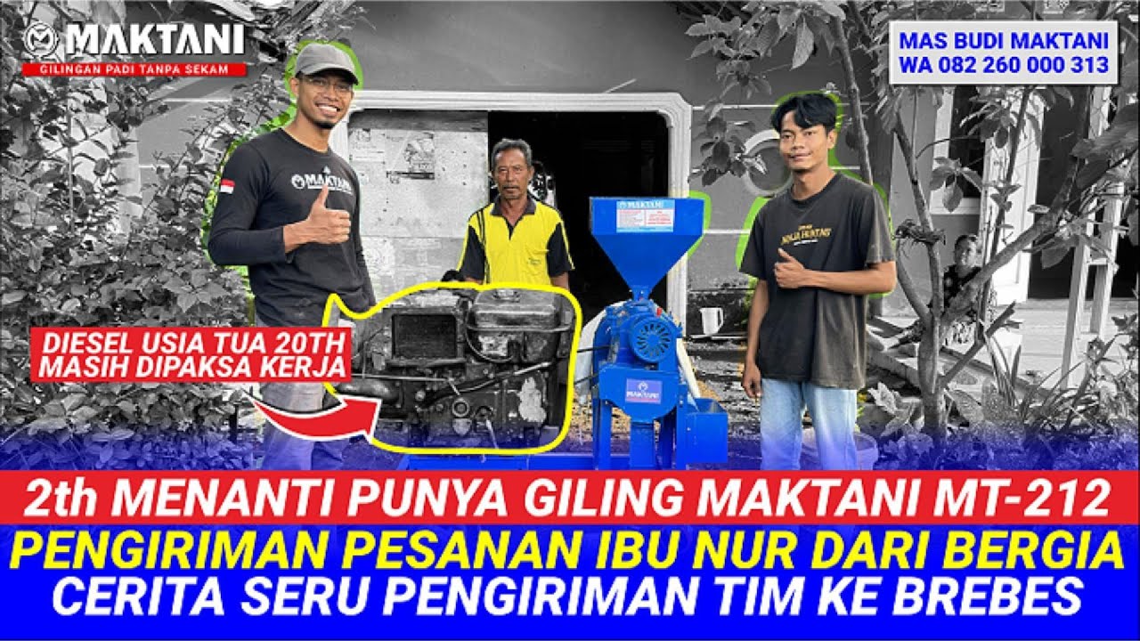 Pesanan Mesin Dari Belgia Pengiriman Ke Brebes Setelah 2 Tahun Menanti Memiliki Giling Padi MAKTANI