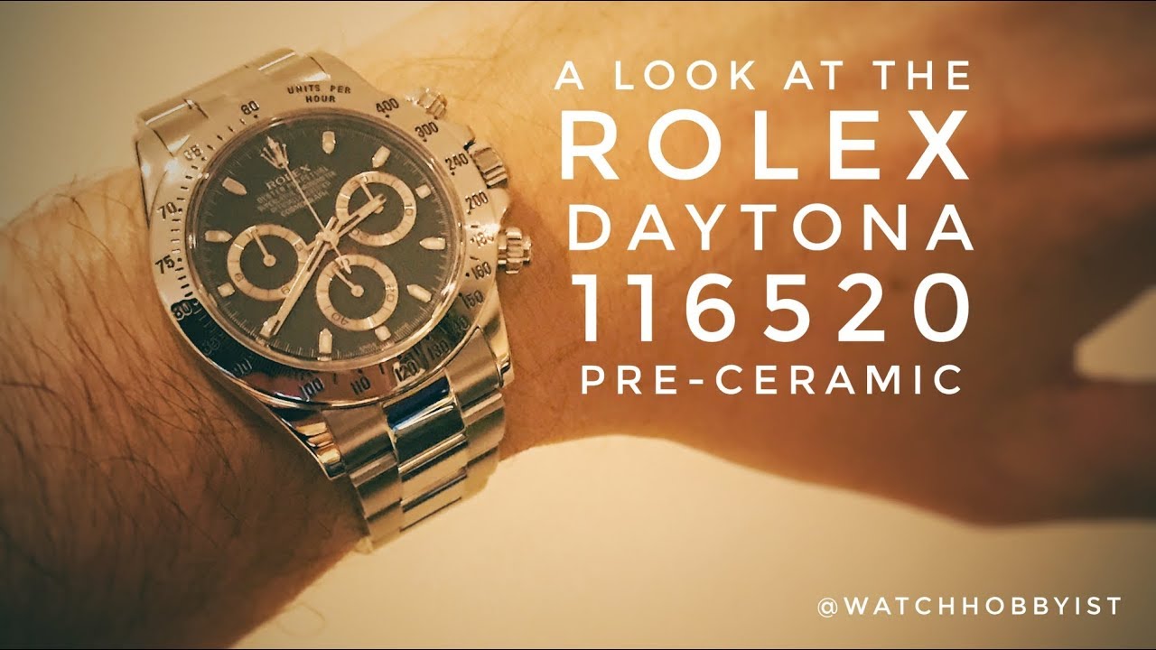 Обзор модели Rolex Daytona 116520 докерамической версии 2017 года.