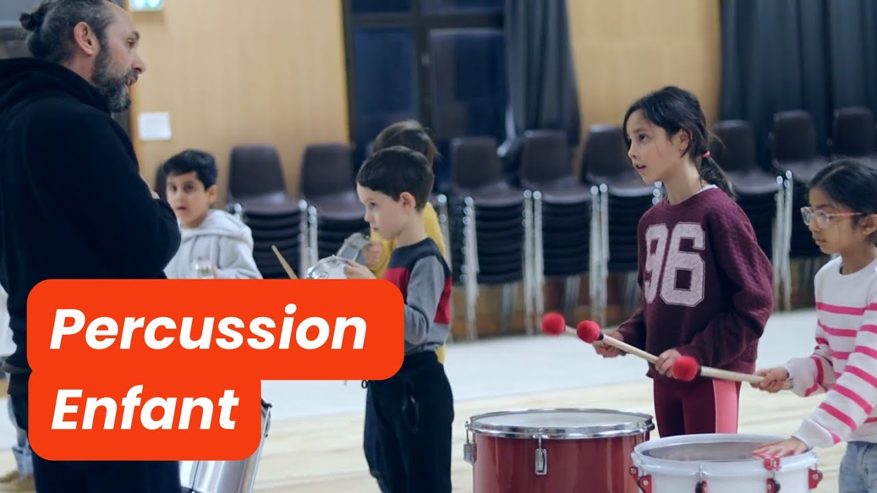 Présentation cours de percussion pour enfants