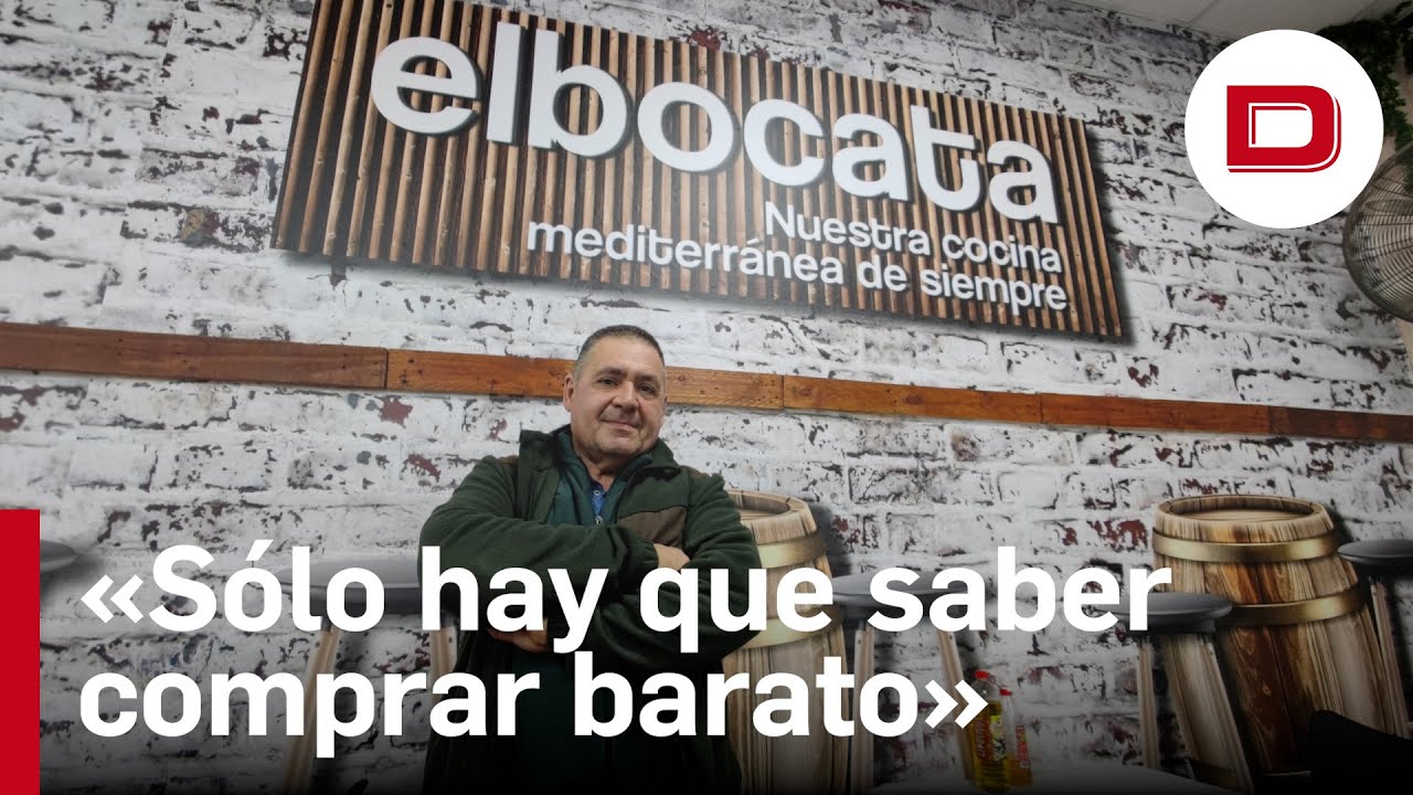 Carlos Moreno y su menú del día a 3,50: «No hay secreto, pero hay que saber comprar barato»