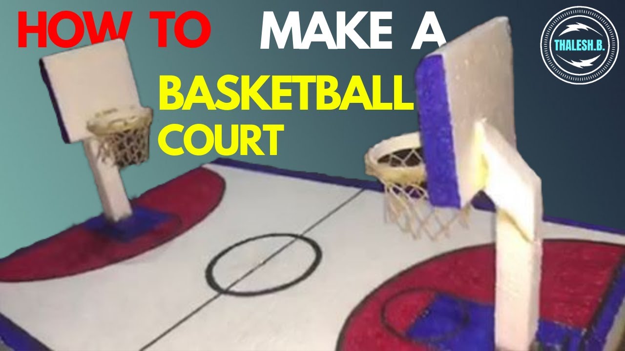 How To Make a Model of a Basketball Court | Bharrats Innovations 🇬🇾 