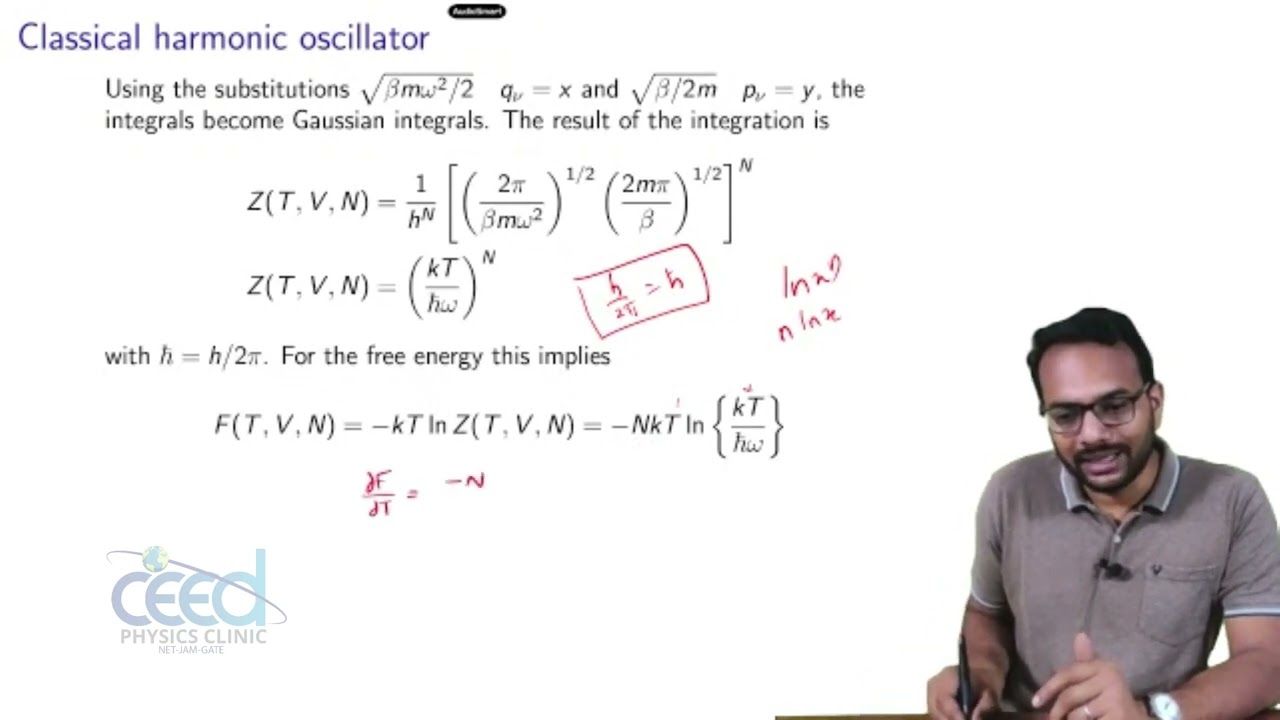 16. Harmonic Oscillator and other problems (Canonical Ensemble)