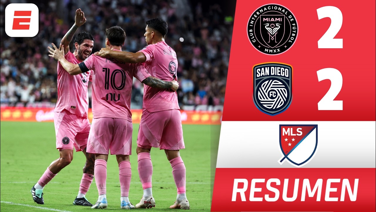 MESSI y SU&Aacute;REZ VOLVIERON A BRILLAR. INTER MIAMI logra el empate ante SAN DIEGO FC | MLS | Highlight