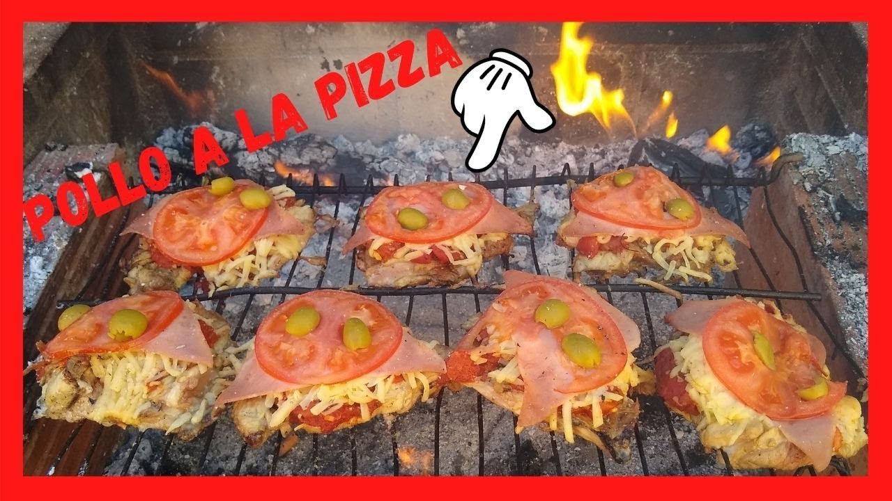5️⃣ # Como hacer  PATA MUSLO de POLLO🐓 deshuesado a la PIZZA a la parrilla fácil y económico