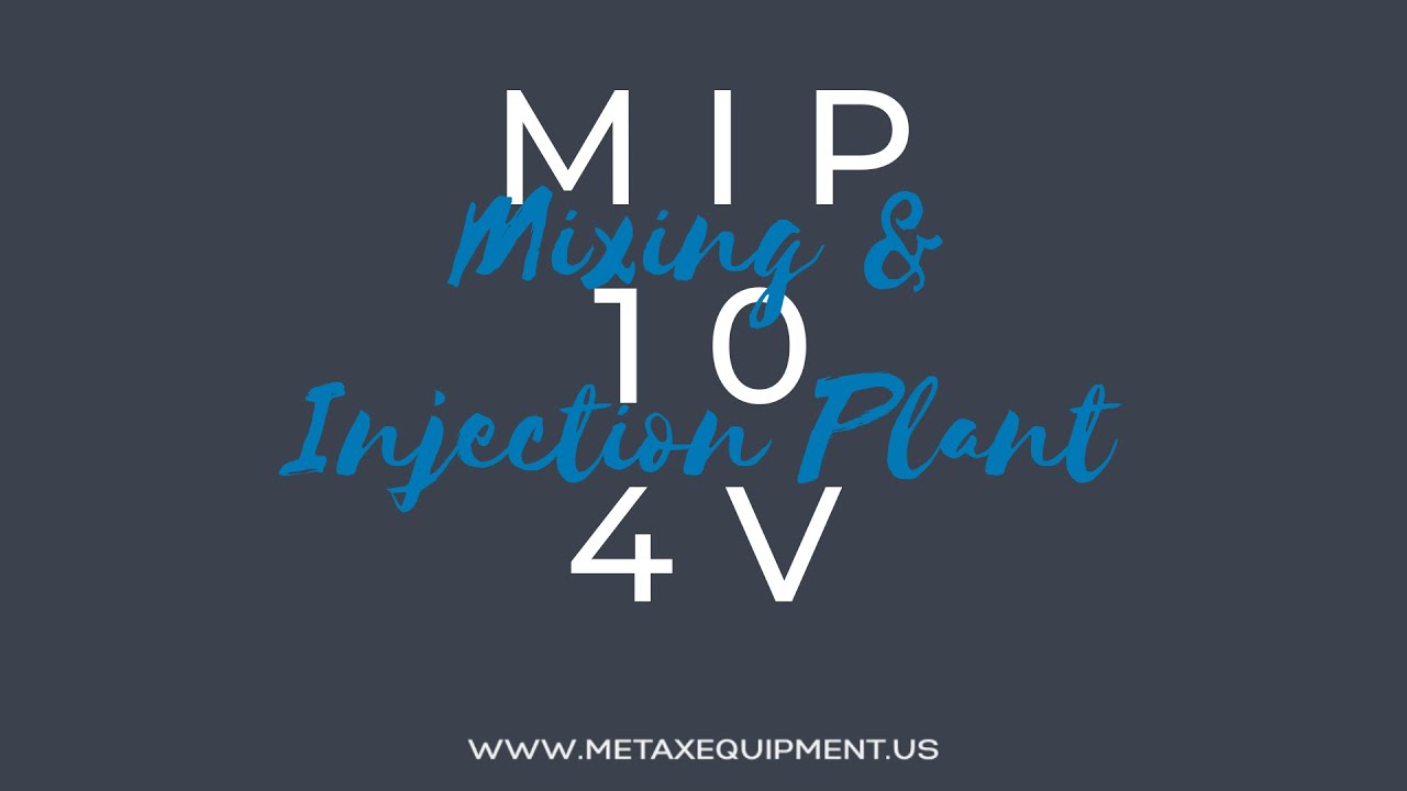 MIP10-4V Mixing and Injection Plant - METAX | Geotechnical, Drilling & Oilfield Division