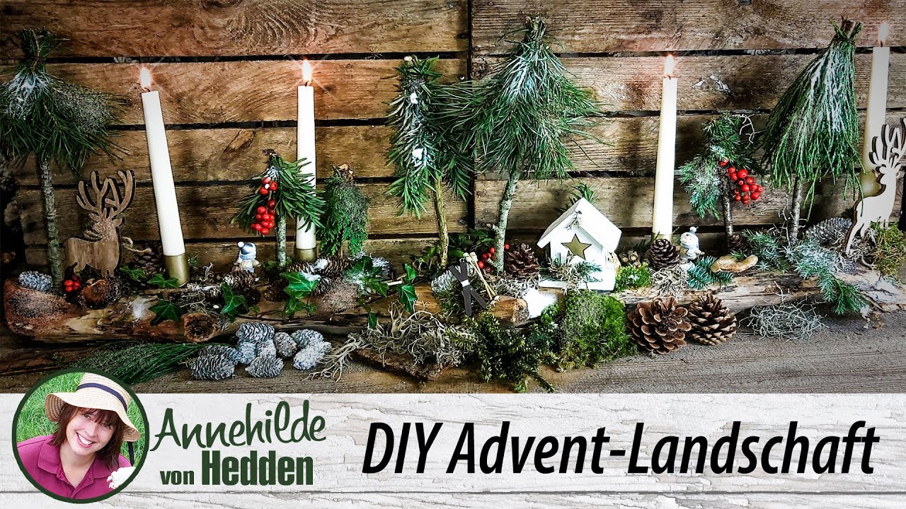 Adventskranz Alternative, eine winterliche Landschaft