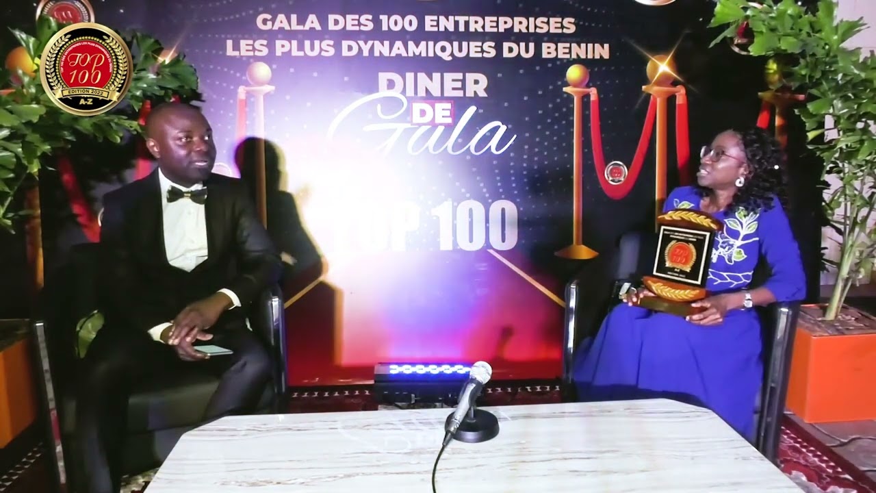 Interview du DG de CELTIIS, Mme Ismène AHAMIDE ZOUNMENOU au Tapis Rouge du Gala Top 100 Bénin 2022
