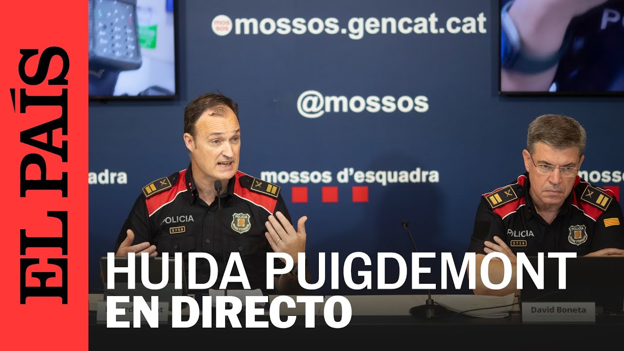 DIRECTO | El 'conseller' de Interior de Cataluña y los Mossos comparecen tras la huida de Puigdemont