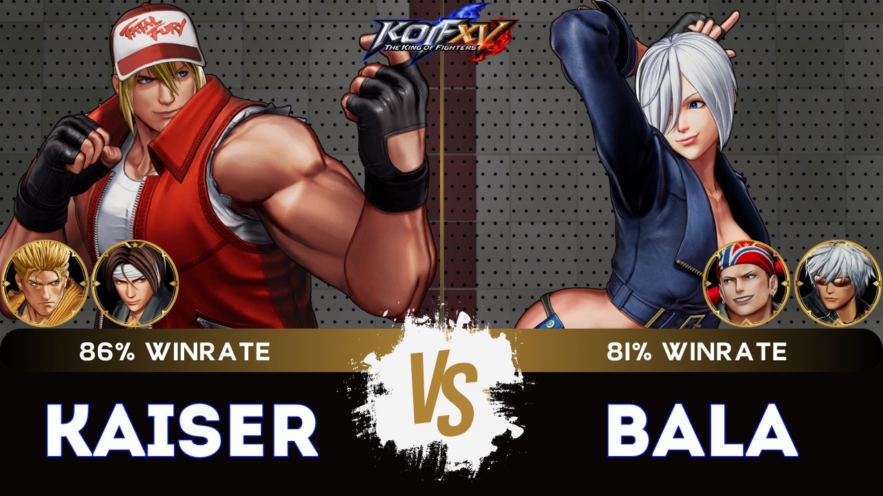 KOF XV ▰ KAISER (Kyo/Terry/Ryo) 🆚 BALA KOF (Billy/&Aacute;ngel/K')🎞️Replay Match - 3/26