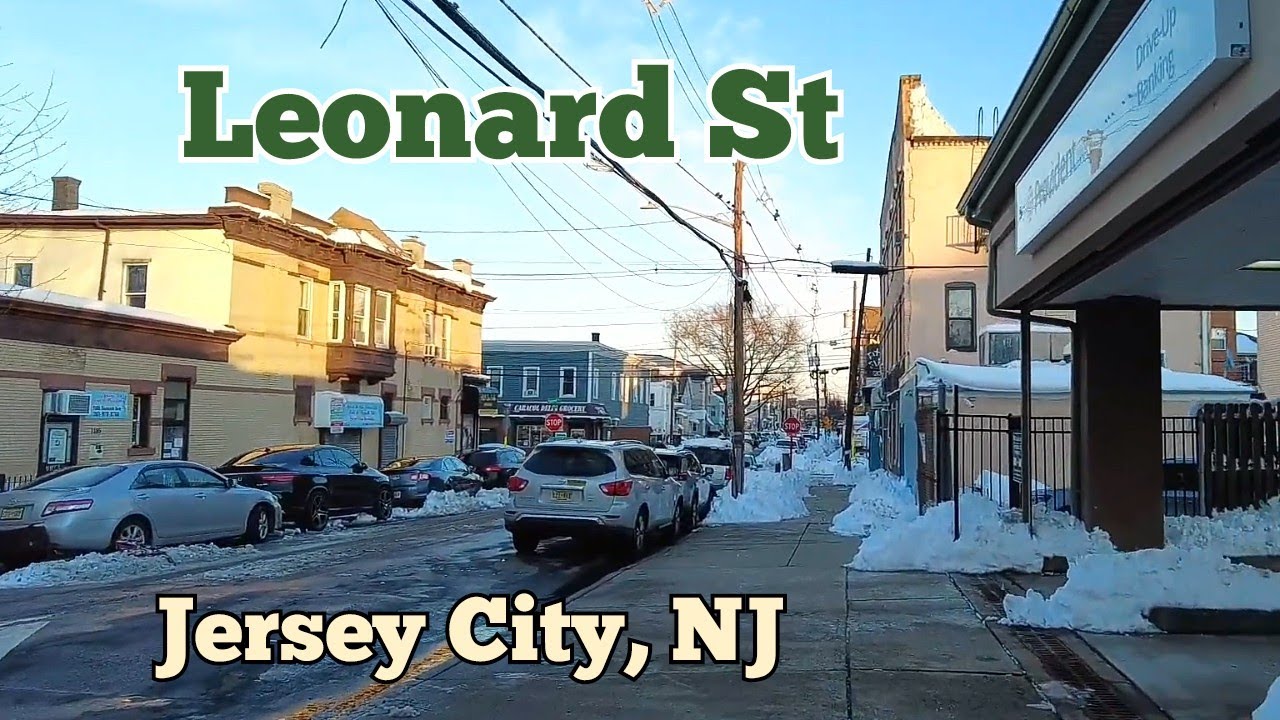 Walking on Leonard Street in Jersey City, New Jersey, USA  | Terrace Ave to Central Ave