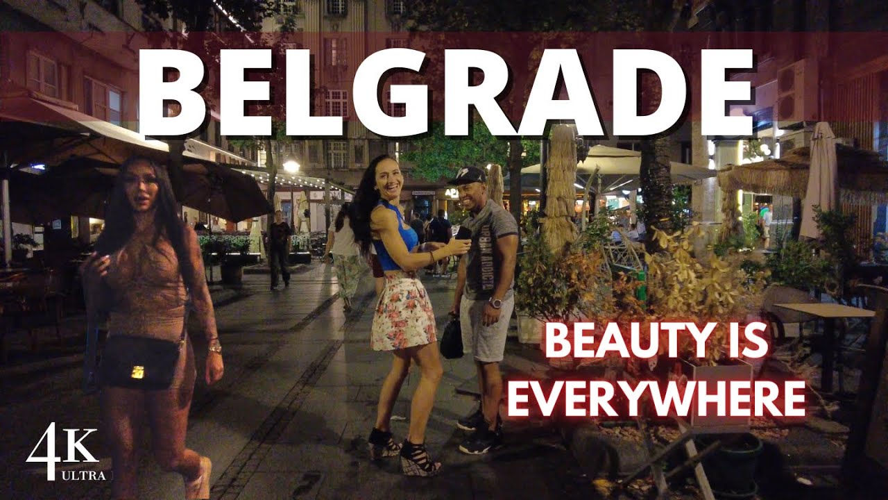 [4K 🇷🇸]  Belgrade 2023 City Center:  Old Town Evening walking tour