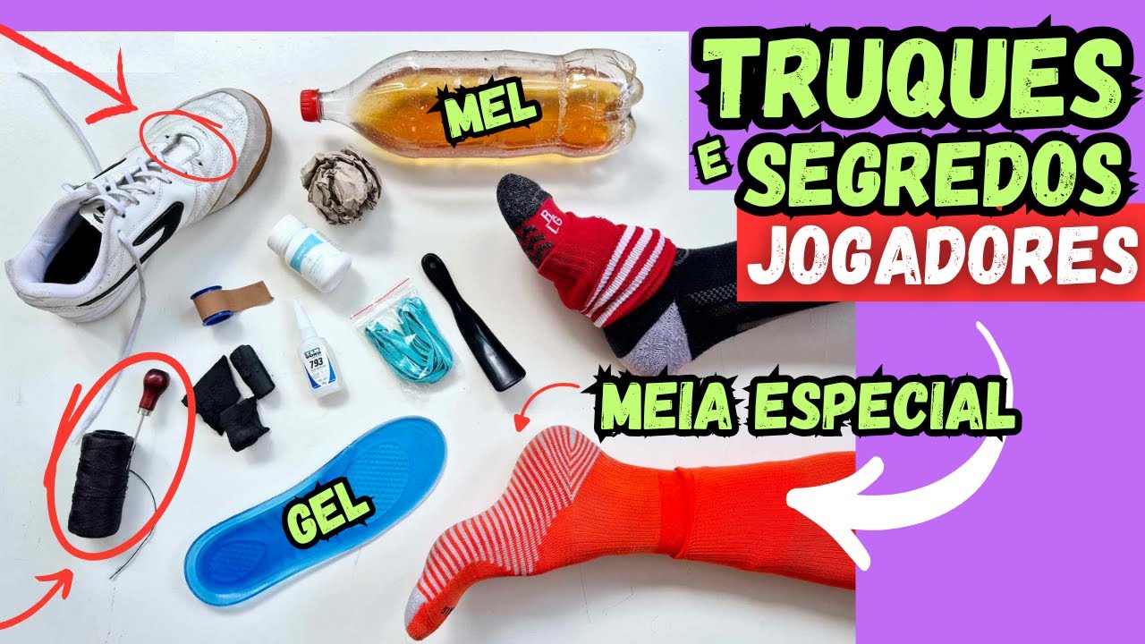 HACKS E MACETES PROFISSIONAIS PARA CHUTEIRAS FUTSAL, CAMPO E SOCIETY😲 15 TRUQUES FÁCEIS CONFERE AI👏👍