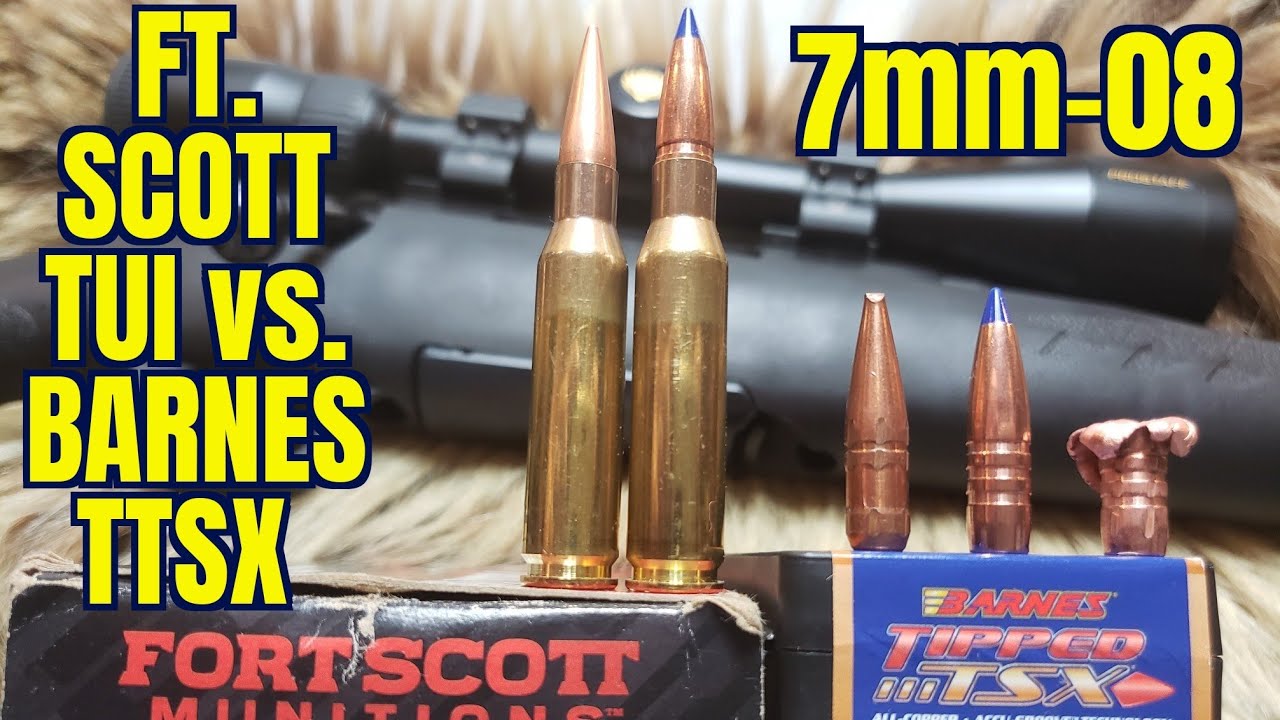 Форт-Скотт TUI против Barnes TTSX 120gr 7mm-08 Ruger Compact