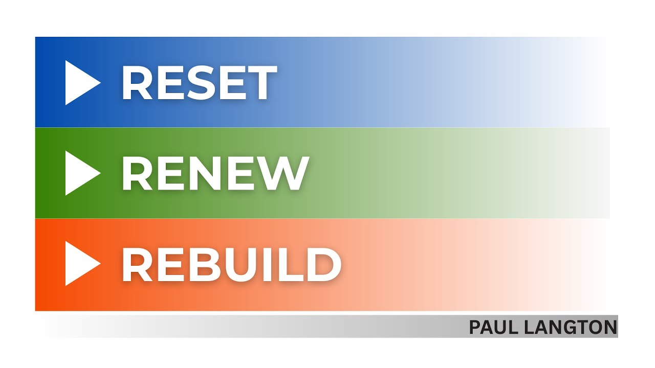 RESET, RENEW, REBUILD - PAUL LANGTON
