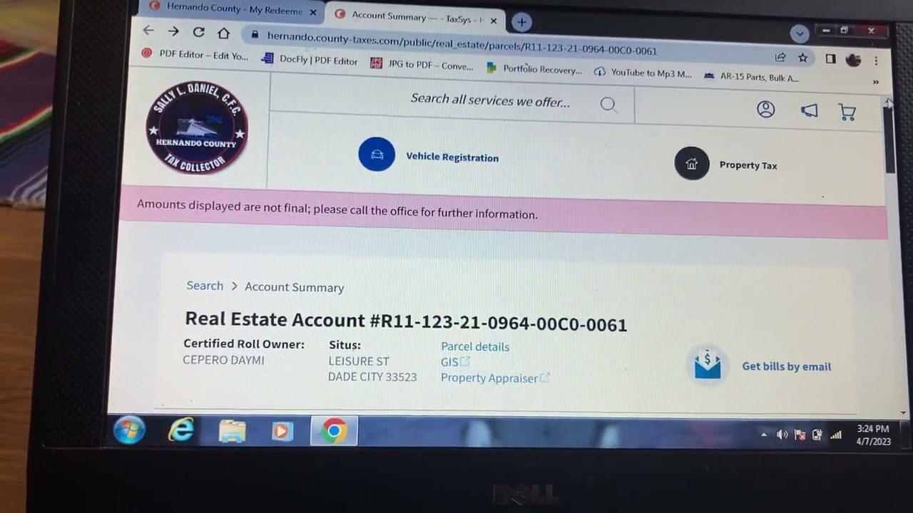 Update! Certificate Redeemed From A Tax Deed Applicant