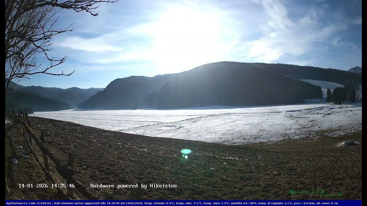 2026-01-14 Webcam Cansiglio - verso la piana dei 