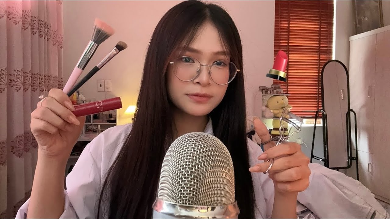 Honq•Asmr|| Makeup cho bạn đi chơi