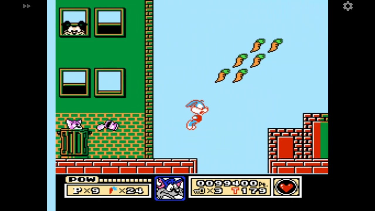 Nes. Tiny Toon Adventures. Levels 3--4. Android.