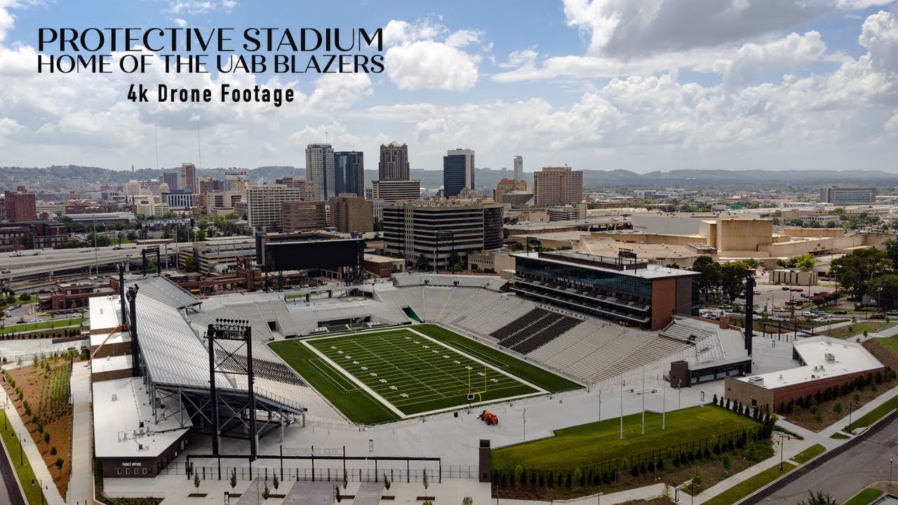 Protective Stadium Birmingham, AL UAB Blazers Stadium | 4K Drone footage