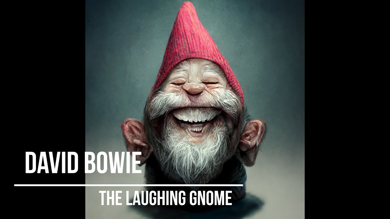 David Bowie - The Laughing Gnome (lyrics video with AI generated images)