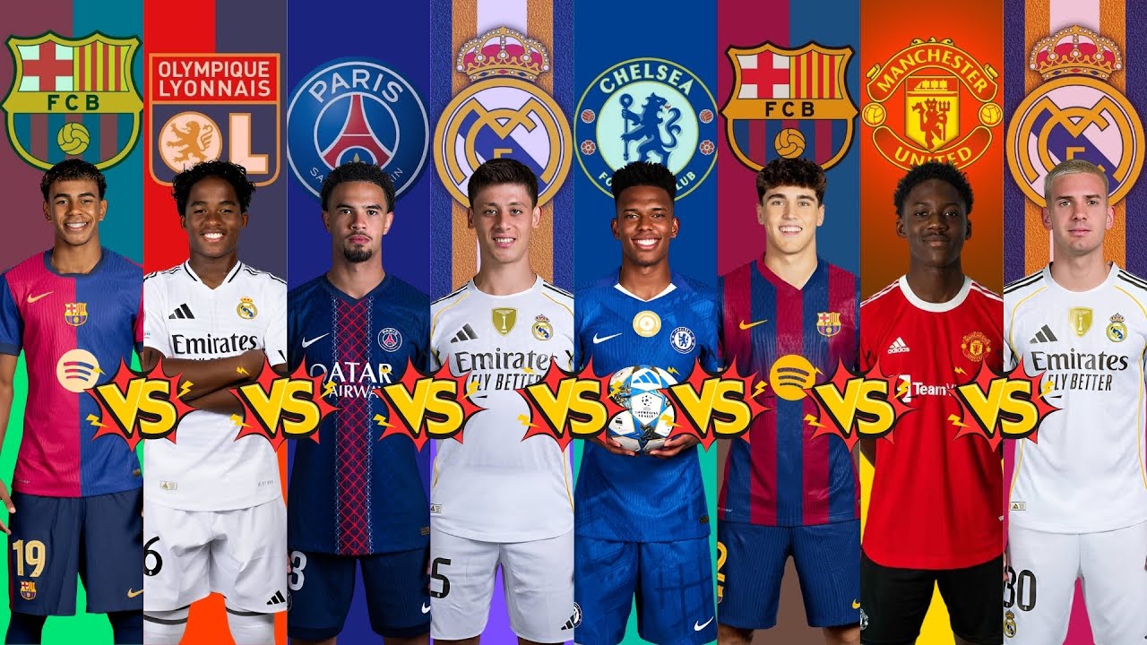 Yamal vs Endrick vs Zaïre-Emery vs Arda Güler vs Estêvão vs Cubarsí vs Mainoo vs Mastantuono