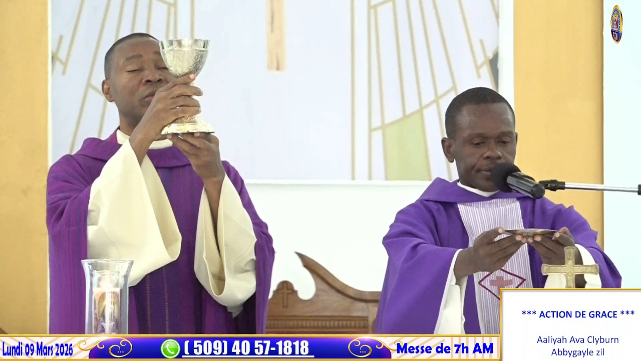 3ème Semaine de Carême  - Messe due 7h AM | Lundi 09 Mars 2026