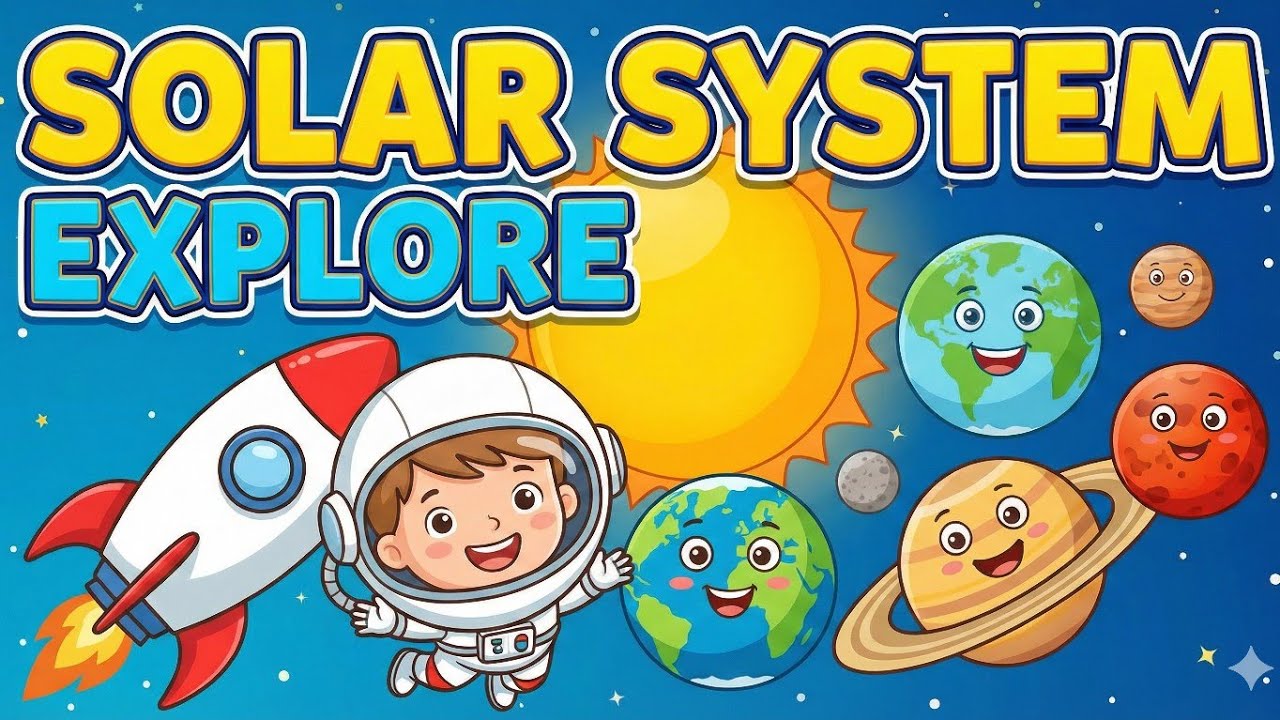 Solar System 🌞🪐for Kids | Kids Explore Planets 🚀🌍PART-2#kidslearning #abc #solarsystem #kids 