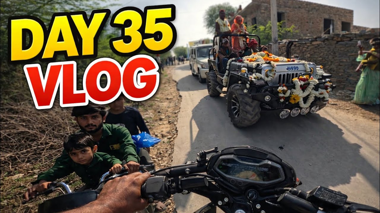 DAY 35 | Fauj Ka Power | Gaon Ki Sadak Par Army Jeep 💪🇮🇳