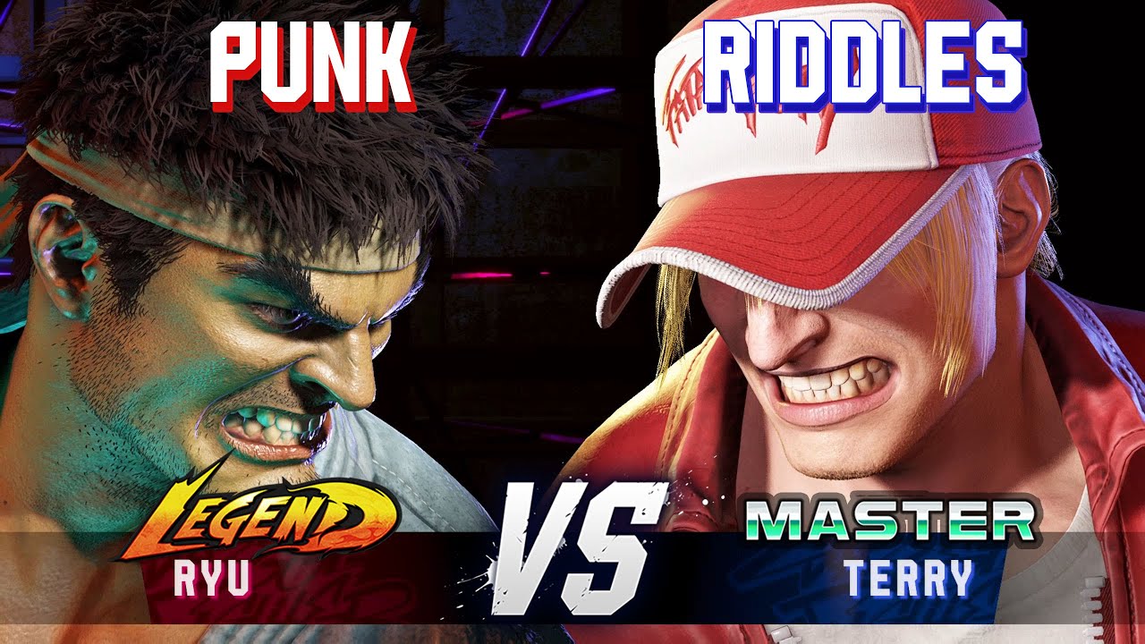 SF6 ▰ PUNK (Ryu) vs RIDDLES (Terry) ▰ High Level Gameplay