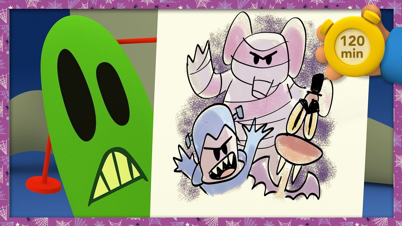 👻 POCOYO & NINA EPISODIOS COMPL- Terror en la Noche de Brujas 120 min CARICATURAS y DIBUJOS ANIMADOS