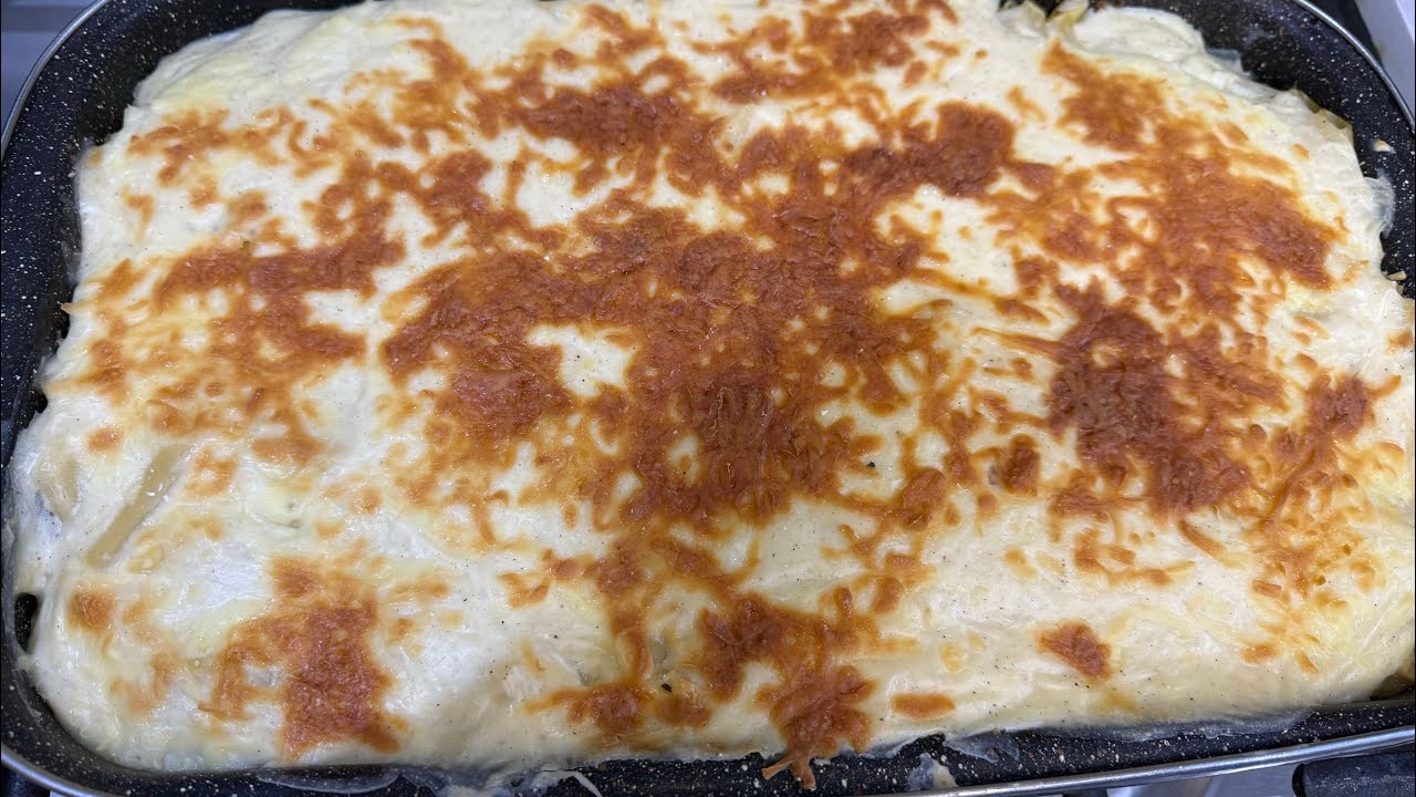 احلي صينية مكرونه بشاميل كريميه جدا ومن غير دهون 👌👌