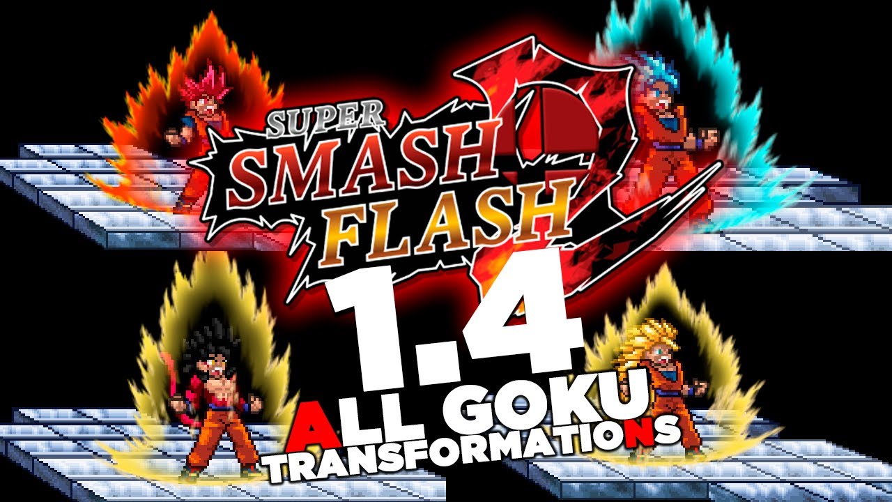 ALL GOKU TRANSFORMATIONs SSF2 1.4🔥/by naungemplay333