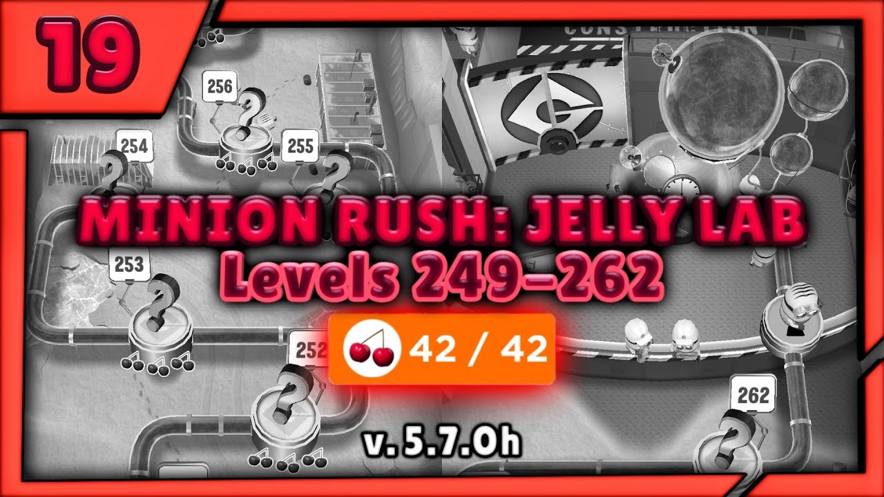 Minion Rush: Jelly Lab | Levels 249-262 – All Fruits Collected! (FULL VIDEO) | Minion Rush Gameplay