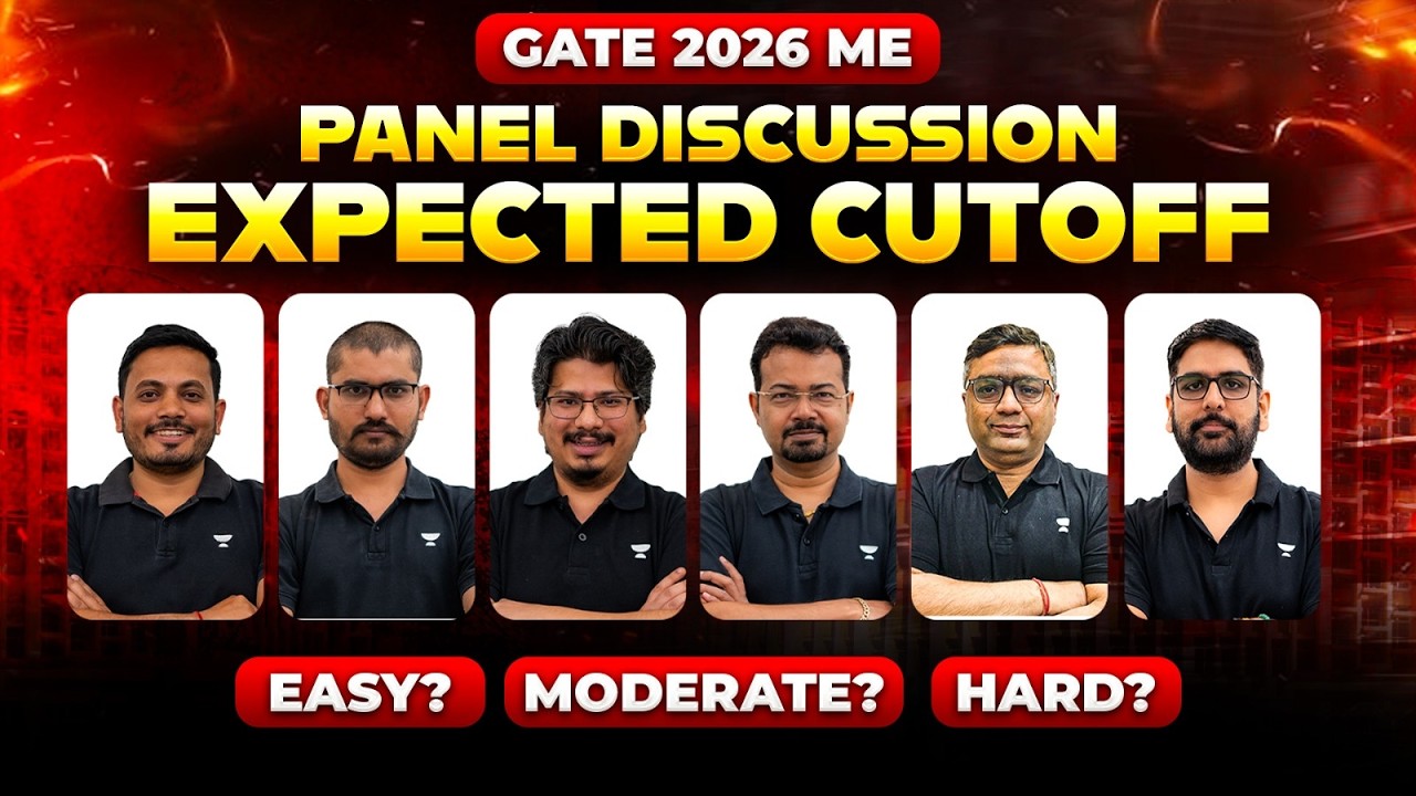 GATE 2026 ME Exam Analysis 🔥 | Panel Discussion + Expected Cutoff