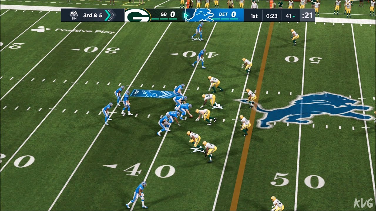 Madden NFL 21 - Detroit Lions vs Green Bay Packers - Gameplay (Xbox One X HD) [1080p60FPS]
