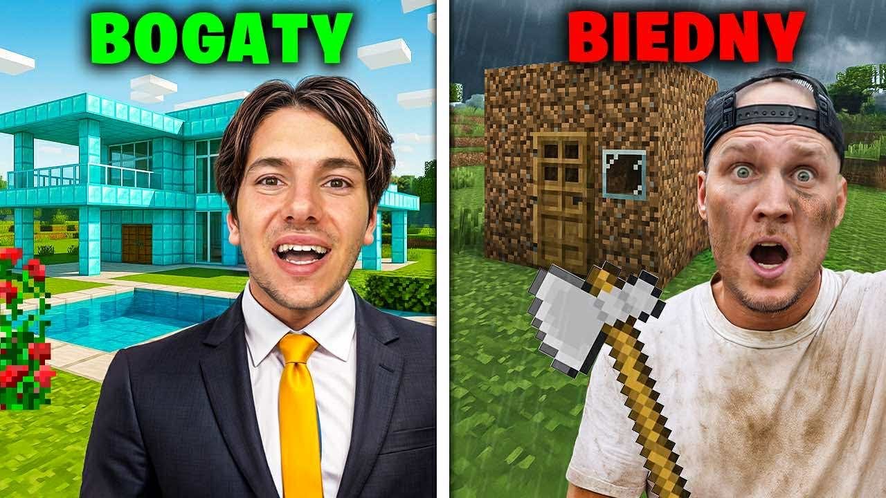 BIEDNY vs BOGATY DOM MINECRAFT! 