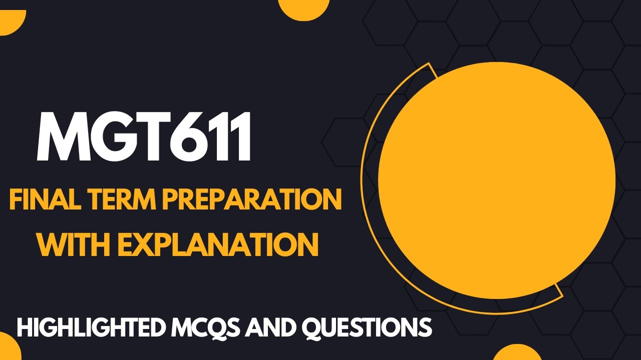 Подготовка к выпускному семестру по курсу mgt611 | Лекции к выпускному семестру по курсу mgt611 |...