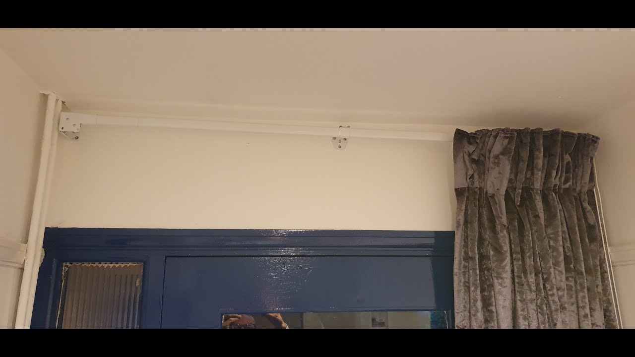 Cord Drawn Front Door Curtain Track by Dunelm