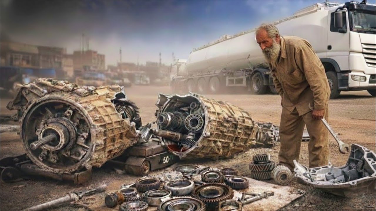 Incredible Mechanics Fix $10,000 Truck Transmission Destroyed 😱 Massive Gearbox Mid-Road